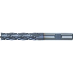 Series 10 HSS-Co 8% 4 Flute Weldon Shank Long Series End Mills - TiCN Coated - Metric  thumbnail-0