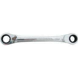 Metric Double End Ring Ratchet Spanners, Chrome Vanadium Steel, Reversible thumbnail-0