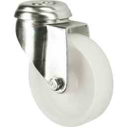 Light Duty Pressed Steel Castors, Polypropylene Wheels, Plain Bearing thumbnail-1