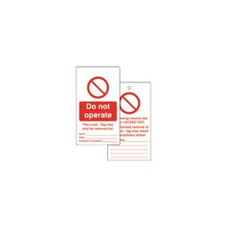 Lockout Warning Tags - Double-Sided thumbnail-2