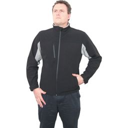 Roma Black/Grey Soft Shell Jackets thumbnail-2