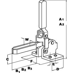 Horizontal Industrial Toggle Clamp thumbnail-2